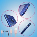 Wholesale iPhone X (Ten) Window Design Fashion TPU Case (Blue)
